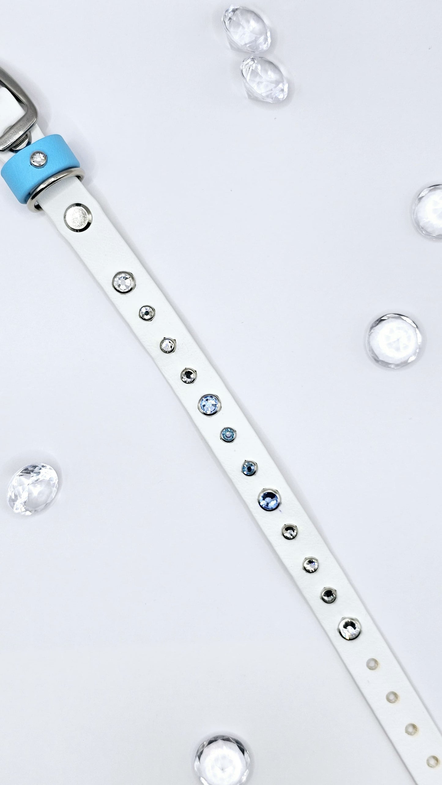 5/8" Collar (16 mm) - Big Crystals Straight Line Design