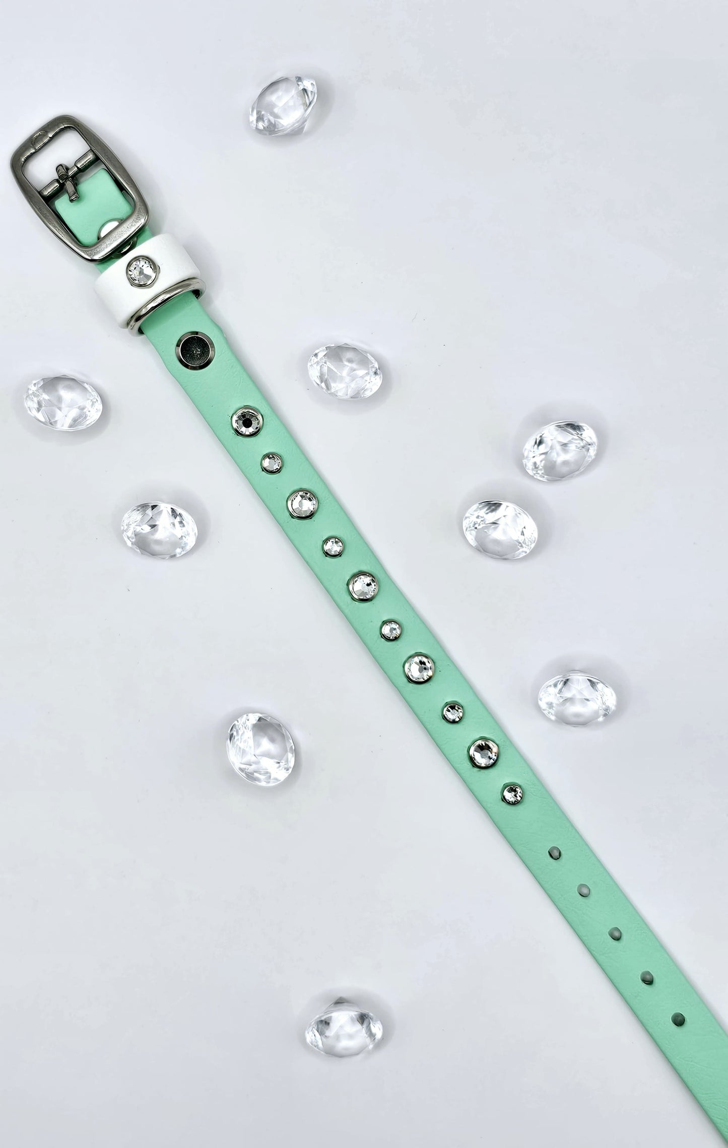 5/8" Collar (16 mm) - Big Crystals Straight Line Design