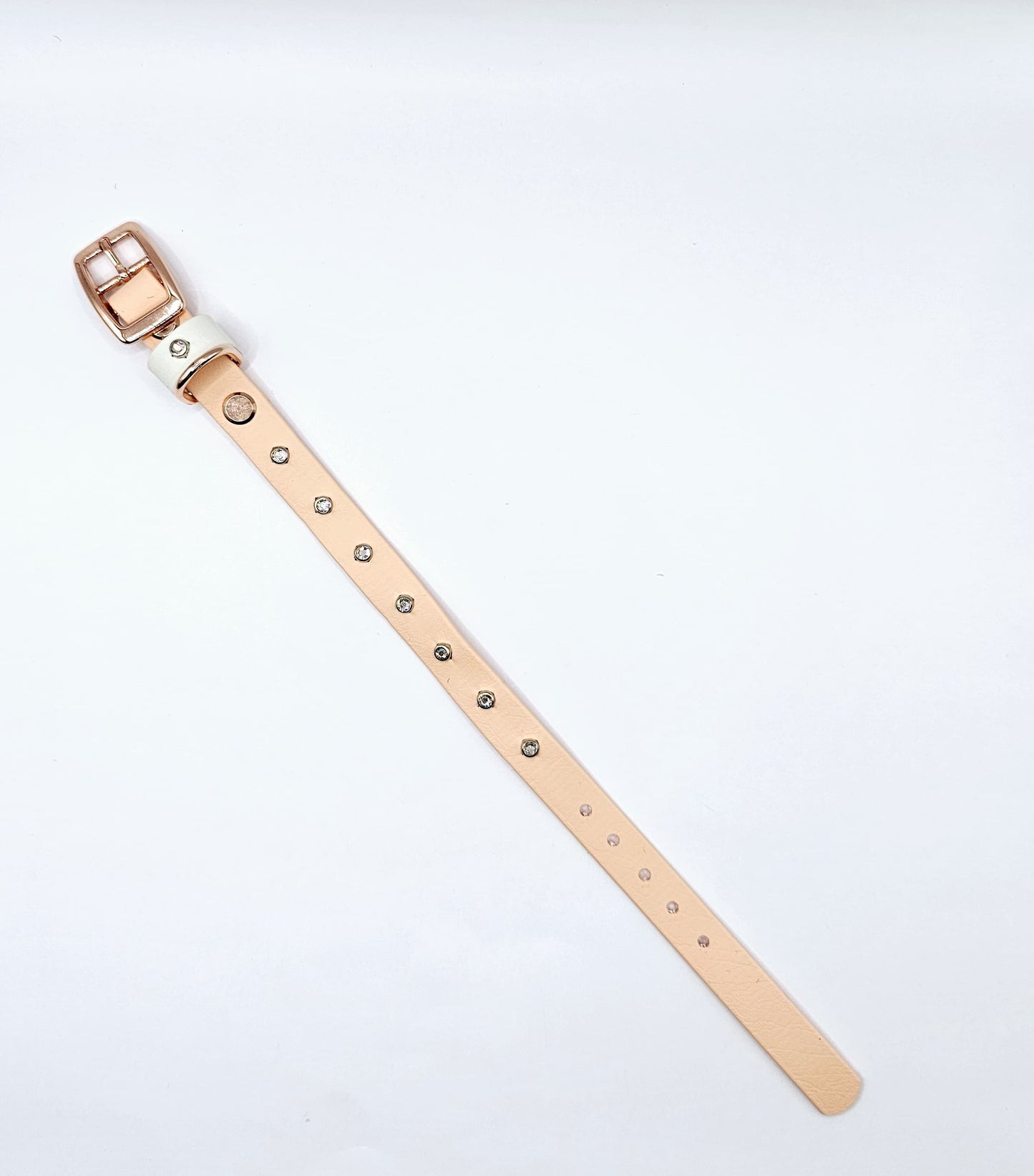 5/8" Collar (16 mm) - Small Crystals Straight Line Design